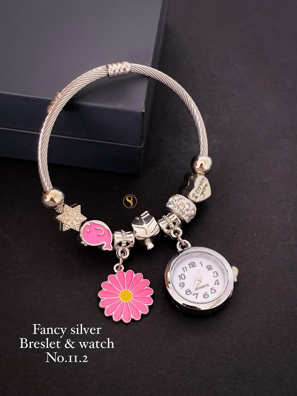 Fancy Party Wear Silver Bracelets And Watch Wholesale Shop In Surat
